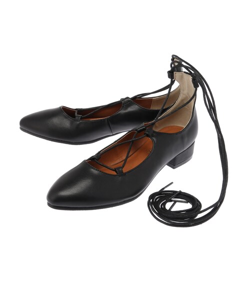 Green　Parks（グリーンパークス）の「【Special Price】Puro carino ・ギリーポインテッドシューズ（シューズ・ブラック/キャメル・M/L）」の3枚目の写真