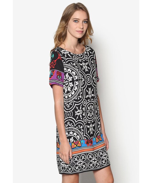 Desigual(デシグアル)の「Short Sleeve Woven Dress(その他・Multi・36/38/40/42/44)」の2枚目の写真