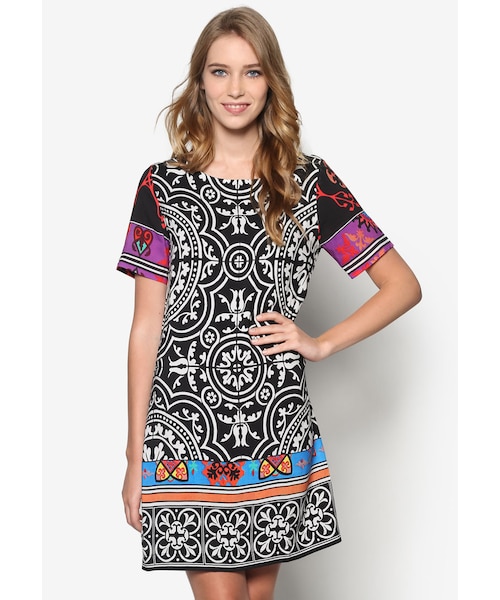 Desigual(デシグアル)の「Short Sleeve Woven Dress(その他・Multi・36/38/40/42/44)」の1枚目の写真