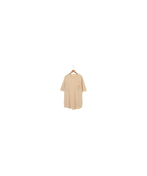 SEVENDAYS=SUNDAY(セブンデイズサンデイ)の「【Special Price】■Men's SUPER THANKS スーパーサンクス メッシュポケット ビッグTシャツ(トップス・ホワイト/ブラック/ベージュ・S/M)」の3枚目の写真
