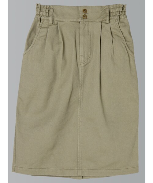 E hyphen world gallery(イーハイフンワールドギャラリー)の「バッグリボンタイトスカート(スカート・オフホワイト/ブラック/グレーベージュ/カーキ・F)」の4枚目の写真