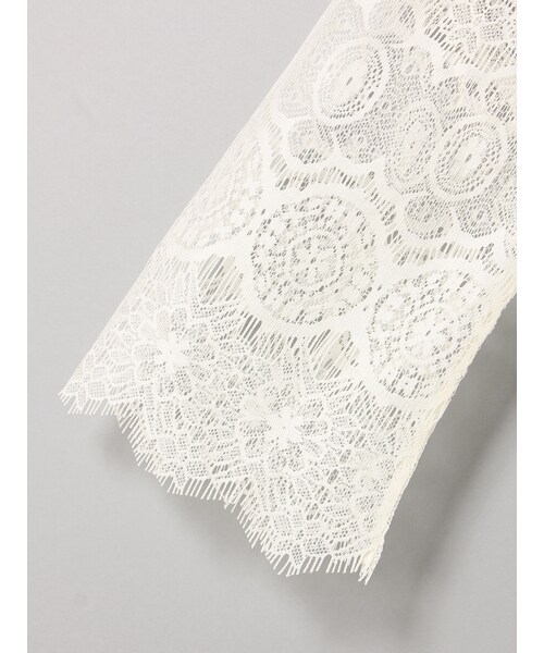 E hyphen world gallery(イーハイフンワールドギャラリー)の「◆・レースカーディガン(トップス・オフホワイト/ブラック・F)」の6枚目の写真