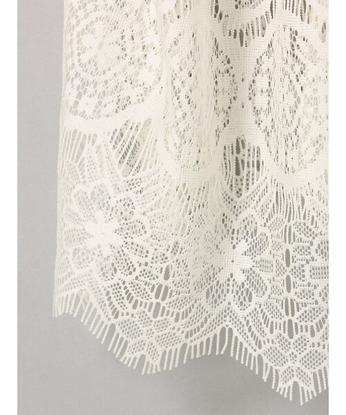 E hyphen world gallery(イーハイフンワールドギャラリー)の「◆・レースカーディガン(トップス・オフホワイト/ブラック・F)」の7枚目の写真