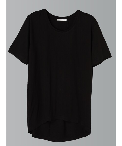 E hyphen world gallery（イーハイフンワールドギャラリー）の「・UネックBigシルエットTシャツ（トップス・オフホワイト/杢グレー/ブラック/ブルーグリーン・F）」の2枚目の写真