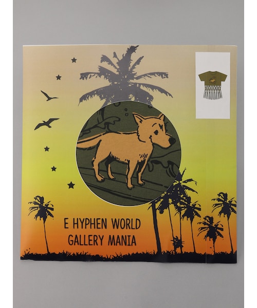 E hyphen world gallery（イーハイフンワールドギャラリー）の「M サーフわんこTシャツ（トップス・オフホワイト/ブラック/カーキ・F）」の10枚目の写真