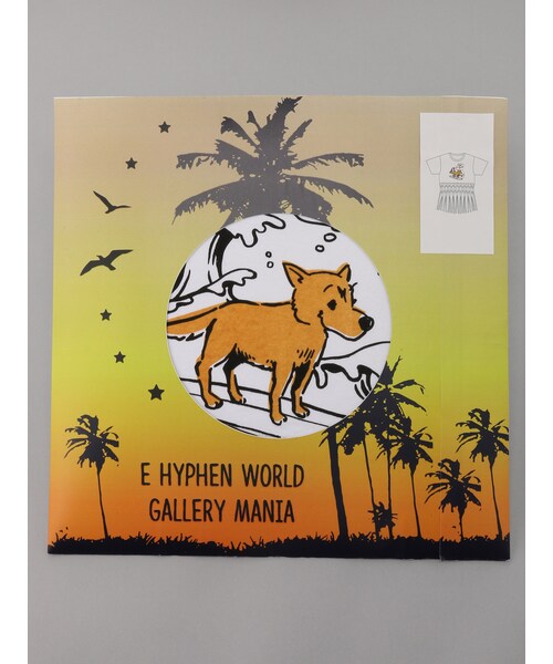 E hyphen world gallery（イーハイフンワールドギャラリー）の「M サーフわんこTシャツ（トップス・オフホワイト/ブラック/カーキ・F）」の9枚目の写真