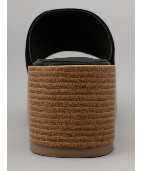 E hyphen world gallery（イーハイフンワールドギャラリー）の「スエード厚底スリッパ（シューズ・ブラック/ベージュ・S/M/L）」の4枚目の写真