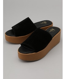 E hyphen world gallery | スエード厚底スリッパ(シューズ)