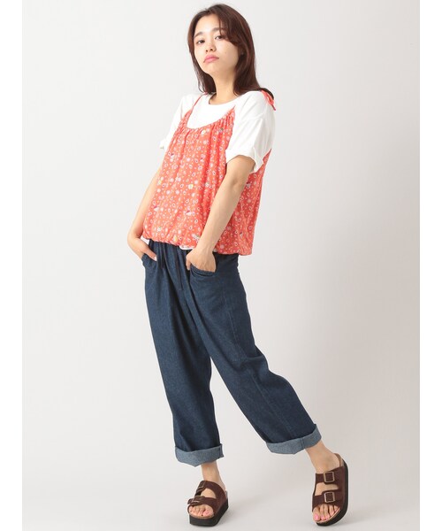 E hyphen world gallery(イーハイフンワールドギャラリー)の「デニムイージーパンツ(パンツ・インディゴ/ライトインディゴ・F)」の11枚目の写真