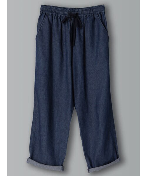 E hyphen world gallery(イーハイフンワールドギャラリー)の「デニムイージーパンツ(パンツ・インディゴ/ライトインディゴ・F)」の1枚目の写真