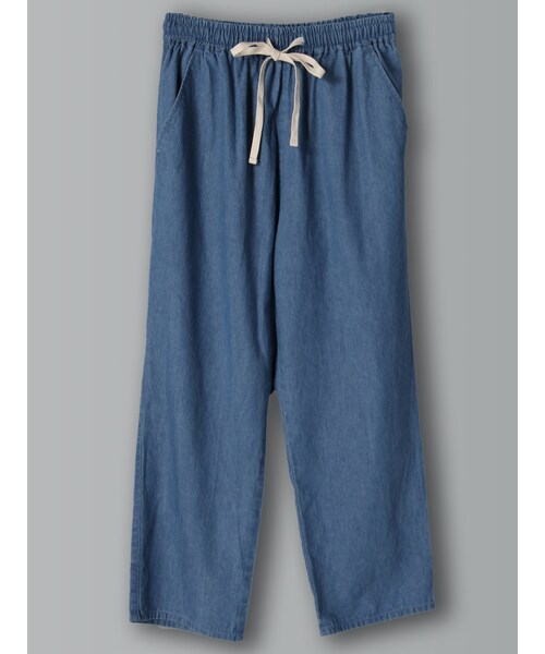 E hyphen world gallery(イーハイフンワールドギャラリー)の「デニムイージーパンツ(パンツ・インディゴ/ライトインディゴ・F)」の2枚目の写真