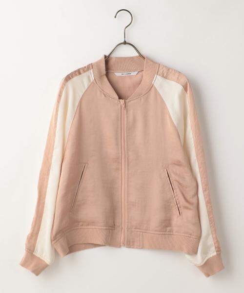 RAY CASSIN（レイカズン）の「ヴィンテージサテンスカジャン（ジャケット/アウター・レディース・ブラック/カーキ/ピンク・FREE）」の3枚目の写真