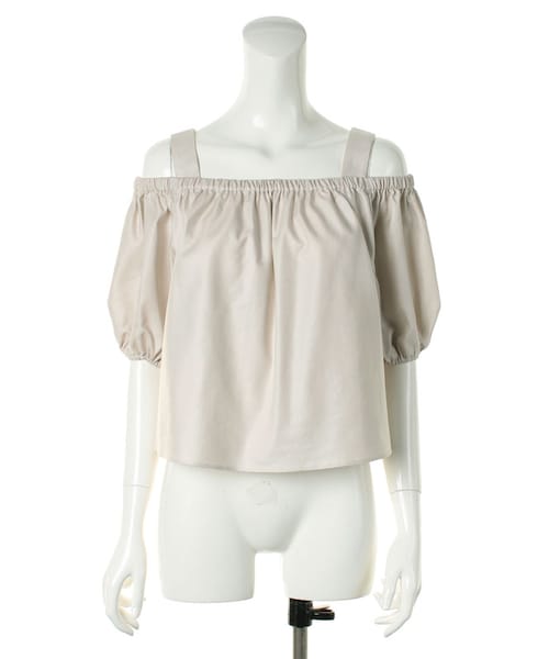 31 Sons de mode（トランテアン　ソン　ドゥ　モード）の「オフショルダーパンツセットアップ《予約アイテム》（オールインワン・サロペット・レディース・カーキ/ネイビー/ベージュ・36/38）」の5枚目の写真