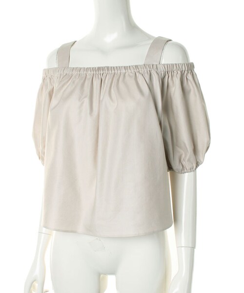 31 Sons de mode（トランテアン　ソン　ドゥ　モード）の「オフショルダーパンツセットアップ《予約アイテム》（オールインワン・サロペット・レディース・カーキ/ネイビー/ベージュ・36/38）」の8枚目の写真