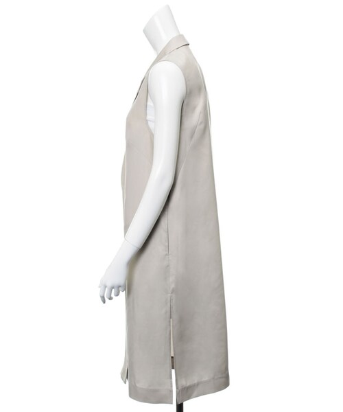 31 Sons de mode（トランテアン　ソン　ドゥ　モード）の「ノースリーブチェスタージャケット（ジャケット/アウター・レディース・ベージュ/ピンク・36/38）」の5枚目の写真