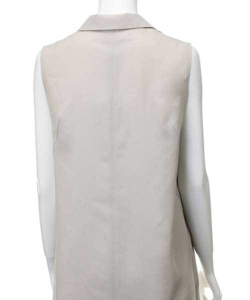 31 Sons de mode（トランテアン　ソン　ドゥ　モード）の「ノースリーブチェスタージャケット（ジャケット/アウター・レディース・ベージュ/ピンク・36/38）」の10枚目の写真