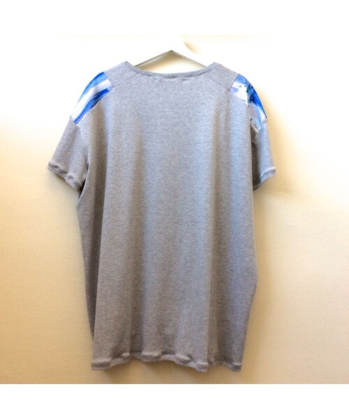 NICK NEEDLES（ニックニードルズ）の「NICK NEEDLES BLUE ART T  GRAY（Tシャツ/カットソー・その他）」の4枚目の写真