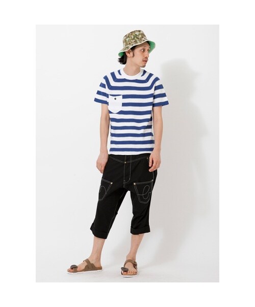 mercibeaucoup,（メルシーボークー）の「メルシーボークー、 / メッシュバケットハット / 帽子（帽子・レディース・khaki/navy・F）」の9枚目の写真