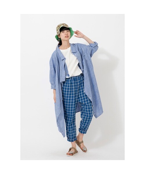 mercibeaucoup,（メルシーボークー）の「メルシーボークー、 / メッシュバケットハット / 帽子（帽子・レディース・khaki/navy・F）」の7枚目の写真