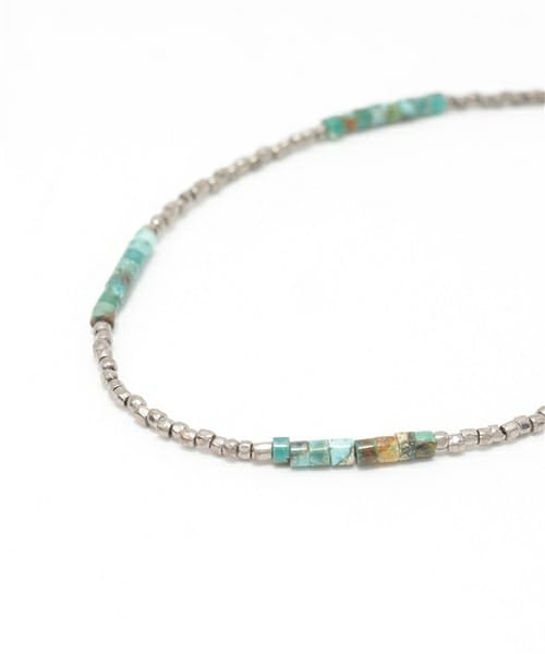 FREDY&GLOSTER（フレディアンドグロスター）の「ガンメタターコイズ アンクレット（アンクレット・メンズ・シルバー・FREE）」の2枚目の写真