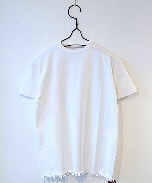 ETHOS(エトス)の「FRINGE TEE(Tシャツ/カットソー・レディース・WHITE・M)」の1枚目の写真