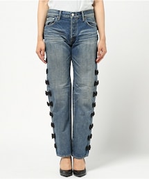 Tu es mon TRESOR | Tu es mon TRESOR サイドリボンジーンズ(デニムパンツ)