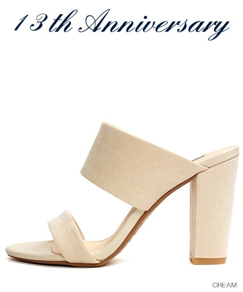 RANDA（ランダ）の「ノベルティ対象商品 【2016SS新作】-RANDA 13th anniversary- Double strap sandals（シューズ・レディース・ブルー/クリーム/ブラック/ゴールド/キャメル/オレンジ/イエロー・S/M/L）」の2枚目の写真