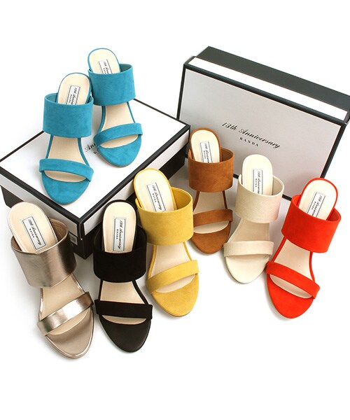 RANDA（ランダ）の「ノベルティ対象商品 【2016SS新作】-RANDA 13th anniversary- Double strap sandals（シューズ・レディース・ブルー/クリーム/ブラック/ゴールド/キャメル/オレンジ/イエロー・S/M/L）」の16枚目の写真
