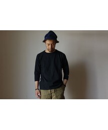 Champion | 【完売御礼】Champion チャンピオン T1011 RAGLAN 3/4 SLEEVE TEE ラグラン 七分袖Tシャツ BLK ブラック MADE IN USA  アメリカ製(Tシャツ/カットソー)