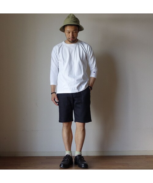 Champion（チャンピオン）の「【完売御礼】Champion チャンピオン T1011 RAGLAN 3/4 SLEEVE TEE ラグラン 七分袖Tシャツ WHT ホワイト MADE IN USA  アメリカ製（Tシャツ/カットソー・メンズ・その他）」の3枚目の写真