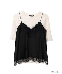 w closet | サテンレースキャミ×インナーセット(トップス)