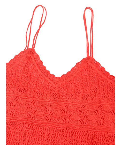 w closet（ダブルクローゼット）の「透かしニットビスチェ（その他・レディース・オフホワイト/ミント/レッド・FREE）」の7枚目の写真