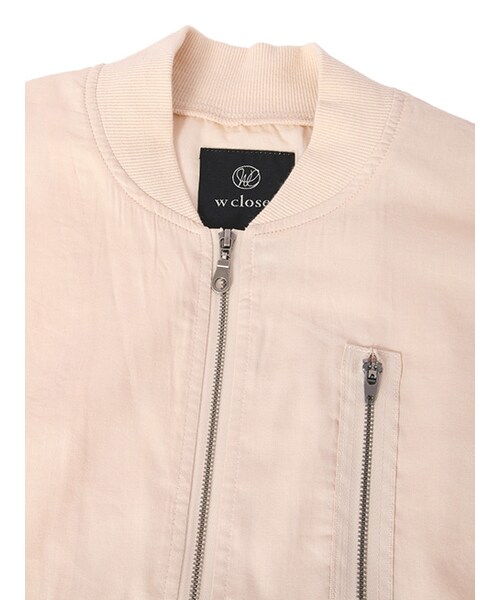 w closet（ダブルクローゼット）の「MA-1ブルゾン（ジャケット/アウター・レディース・ピンクベージュ/カーキ/ブラック・FREE）」の7枚目の写真