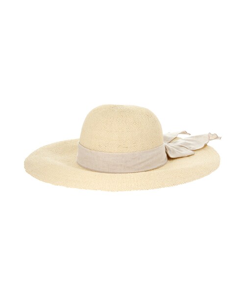 MERCURYDUO（マーキュリーデュオ）の「【GDS】 リネンリボンツバ広HAT（帽子・レディース・ベージュ・F）」の10枚目の写真