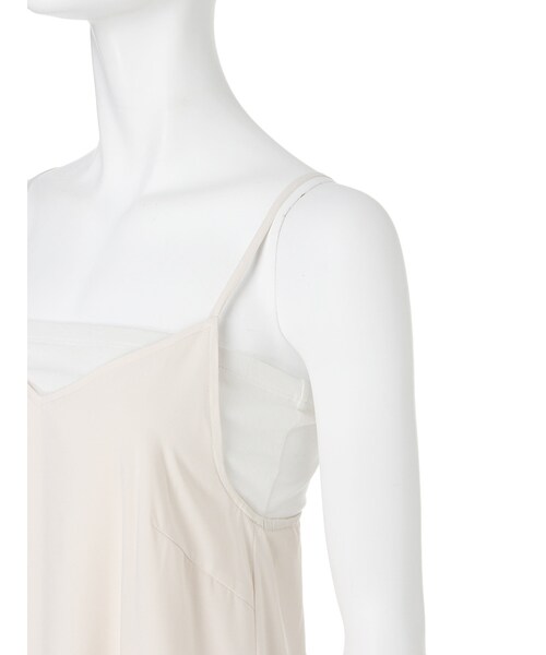 MERCURYDUO（マーキュリーデュオ）の「【DUO】 サテンキャミソールミディワンピース（ワンピース/ドレス・レディース・ネイビー/ベージュ/カーキ・F）」の13枚目の写真