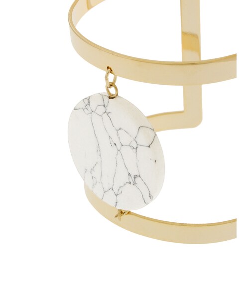 MURUA（ムルーア）の「【LIFE】ストーンバングル（アクセサリー・レディース・ホワイト/ブラック・F）」の4枚目の写真