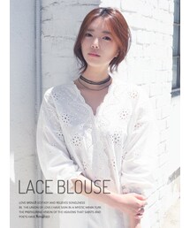KORMARCH | トレンドのパンチングレースで上品に仕上げブラウス(シャツ/ブラウス)