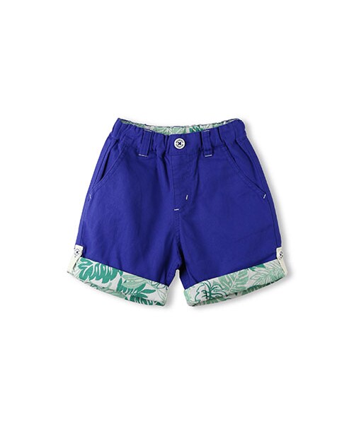 BRANSHES（ブランシェス）の「ロールアップ5分丈パンツ（その他パンツ・キッズ・オフホワイト/ロイヤルブルー・80～150）」の2枚目の写真