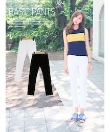 KORMARCH | ほんのりポイントをきかせたベーシックなパンツ。(その他パンツ)