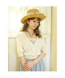 an another angelus | シェル釦透かし柄ニットカーディガン/an another angelus(カーディガン/ボレロ)