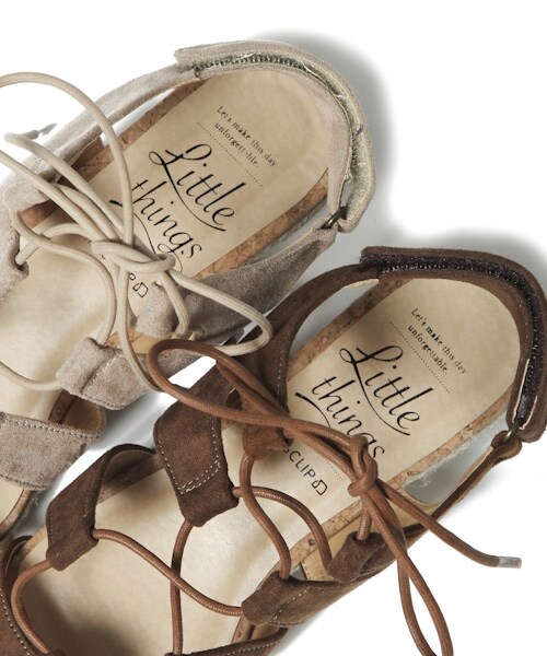 studio CLIP(スタディオクリップ)の「レースアップウェッジソールサンダル(シューズ・ライトグレー/キャメル・M/L)」の12枚目の写真