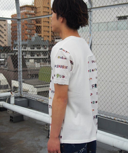 FRAPBOIS（フラボア）の「HARUHARUT（Tシャツ/カットソー・メンズ・ホワイト・2/3）」の3枚目の写真