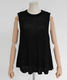 DHOLIC | Aラインフレアニットベスト(ベスト)