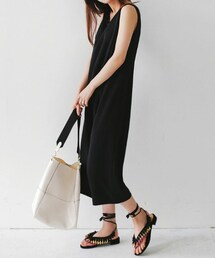 DHOLIC | スリーブレスワイドジャンプスーツ(サロペット/オーバーオール)