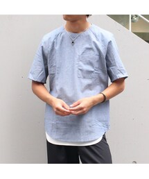 Cuirs | プルオーバーシャンブレー半袖シャツ(Tシャツ/カットソー)