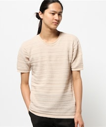 MIND BLOW | ハイゲージニットTシャツ(Tシャツ/カットソー)