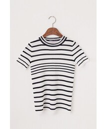 imvely | ボーダーニットTシャツ(Tシャツ/カットソー)