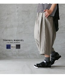 TRAVAIL MANUEL | TRAVAIL MANUEL(トラバイユマニュアル) リネンキャンバスバルーンパンツ(その他パンツ)