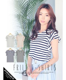 KORMARCH | デオドラントフリルカットソー(Tシャツ/カットソー)