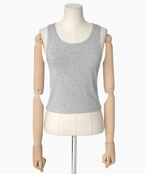 DHOLIC(ディーホリック)の「3COLORSクロップドスリーブレス(タンクトップ・レディース・ブラック/ホワイト/グレー・FREE)」の3枚目の写真